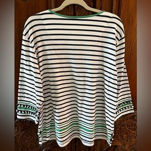 Alfred Dunner NWOT top with fringed sleeves